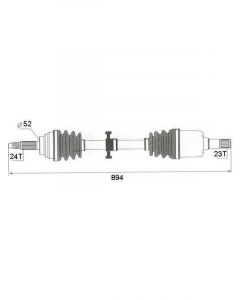 Protex CV Driveshaft