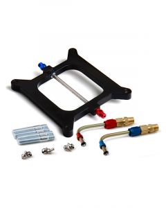 Nitrous Oxide Systems NOS Nitrous Plate, Aluminum, Black, Square Fla