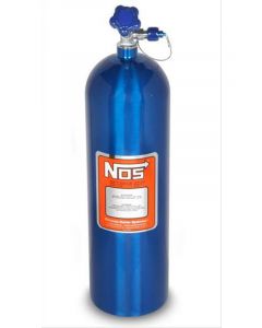 Nitrous Oxide Systems NOS Nitrous Bottle, 15 Lbs., Aluminum, Blu