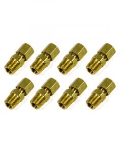 Nitrous Oxide Systems NOS Compression Fittings, Brass, Natural, 1/