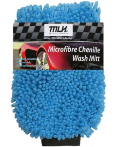 MLH Microfibre Chenille Noodle Wash Mitt Blue