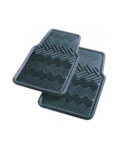 Carfit Rubber Car Mat Terrain Black 2pcs Front
