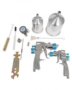 Devilbiss Paint Gun, Gravity Feed, 1.3Mm-1.8Mm Nozzles, Nickel Plated,