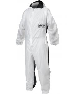Devilbiss Paint Suit, Clean Reusable Coverall, White, Large, Each