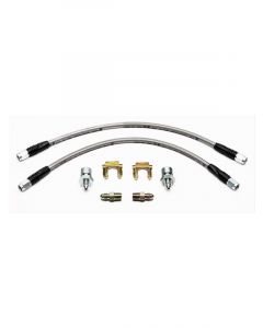 Wilwood Brake Lines Braided Stainless Steel Rear 12 In. Length Chevy