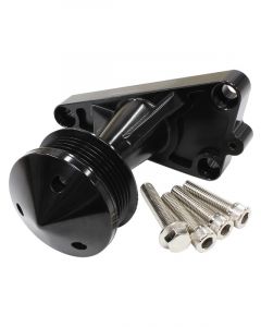 Aeroflow Gm Ls Power Steering Delete Idler Bracket And Pulley Bl