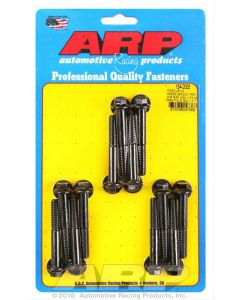 ARP Ford 351W Performer Rpm Airgap Intake Bolts, Black, Hex