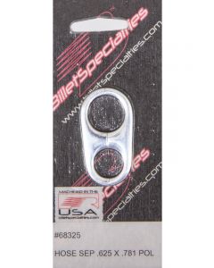 Billet Specialties Hose Separaters .625" X .781" Billet