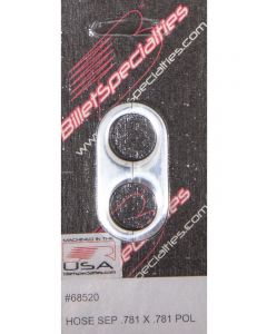 Billet Specialties Hose Seperators, .781 X .781 Billet Alum-Sold Indivi