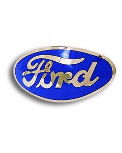 Bob Drake 32 Ford Grille Ornament Emblem Blue -Ea Suit Bullnose