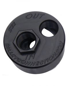 Clear View Filtration Ls Early Oil Filter Adapter Black -10 Orb In/ Out (225-B)