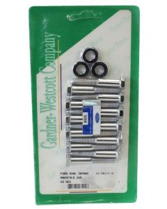 Gardener-Westcott Ford 289 Intake Manifold Bolts Hex Polished S/