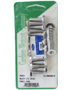 Gardener-Westcott Ford 351C Valve Cover (Alum) Hex Chrome Plated F