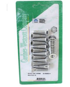 Gardener-Westcott Mopar Intake Manifold Bolts Hex Chrome Plated
