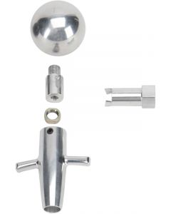 Lokar Muscle Car Shift Knob & Adapter (Satin Alum)