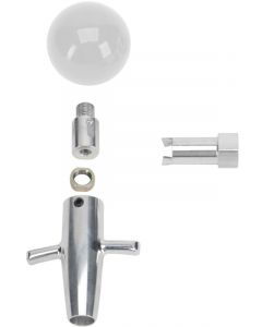 Lokar Muscle Car Shift Knob & Adapter (White Knob)