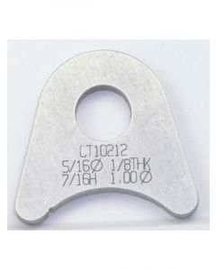 Meziere Flat Tabs, 5/16" Hole, Qty 20 7/16" Ht, 1" Tube Radius