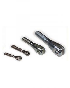Meziere Threaded Clevis, 10-32 Lh 3/16" Hole, 1/8" Slot