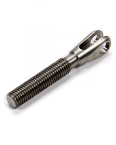 Meziere Threaded Clevis, 1/4-28 Rh 3/16" Hole, 1/8" Slot