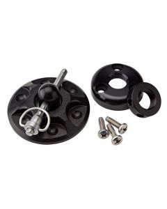 Ring Brothers Round Billet Blk Hood Pin Kit Univ Kit Long Pin