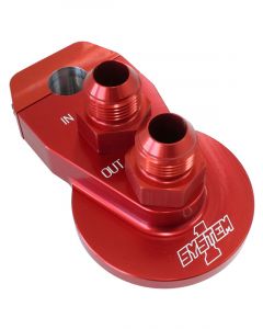 System One Billet Remote Filter Mount -10 Fits 1" Diameter Chass