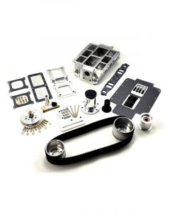 The Blower Shop Sbc 8-71 Blower Kit Lge Port, 2V Acc, Polished