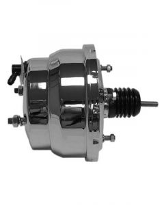Tuff-Stuff Power Brake Booster 8 in OD Dual Diaphragm Steel Chrome Uni