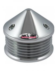 Tuffstuff 6 Groove Alternator Pulley Chrome W/ Bullet Nose Cover (F7653A)