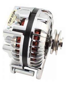 Tuff-Stuff Alternator 100 amp 12V 1-Wire Single V-Belt Pulley Chrome