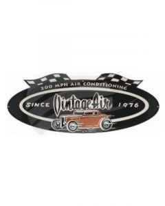 Vintage Air Alum Garage Sign 32 5W 36X 14 Black/Gold (809000- M)