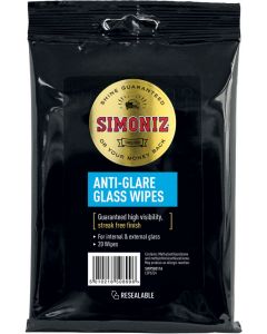 Holts Simoniz Glass Wipes 20 Pack