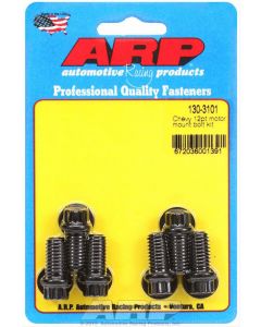 ARP Motor Mount Bolts Black 12Pt Mount to Block Chevy Small BB Qty 6