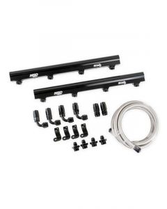 MSD Fuel Rails Atomic EFI Black Plumbing Kit For LS1/2/6 Airforce (MSD-2721)