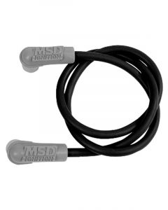 MSD Coil Wire Spiral Core 8.5mm Black Male HEI 90° Boots 18" Long