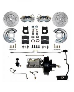 Leed Front Disc Brake Conversion Kit Cross Drilled 288mm Dia.