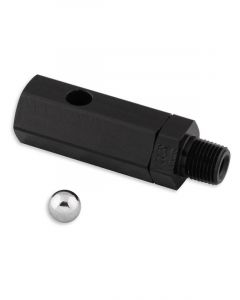 Holley Roll Over Valve Aluminum Black Anodized 1/8" NPT -6 AN