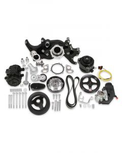 Holley Accessory Drive Mid-Mount Black Serpentine GM 2 Sanden SD-7
