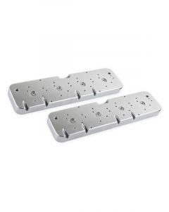 Holley Valve Cover Plate Valve Cover Adapter Plates SBC to LS Polished
