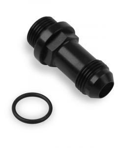 Holley Fuel Bowl Long Style Black -8 AN O-ring Male -8 AN Male