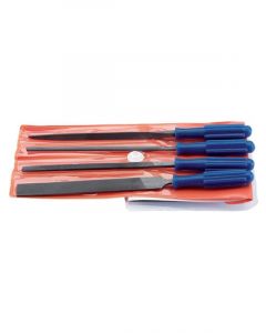 Draper Tools 100mm Warding File Set With Handles 4 Piece