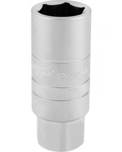 Draper Tools 3/8 Sq Dr 12mm Thread 6Pt Chrome Spark Plug 18mm Socket