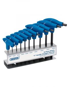 Draper Tools Metric T-Handle Hexagon Key Set 10 Piece