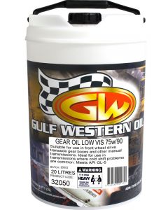 Gulf Western Low Vis 75W-90 Gear Lubricant 20L