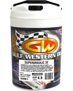 Gulf Western Superdraulic ISO 32 Anti Wear Hydraulic Oil 20L