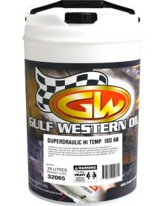 Gulf Western Superdraulic HVI 68 Anti Wear Hydraulic Oil 20L