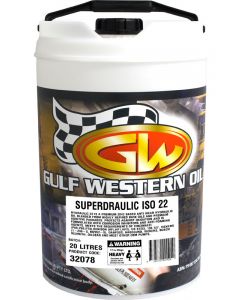 Gulf Western Superdraulic ISO 22 Anti Wear Hydraulic Oil 20L