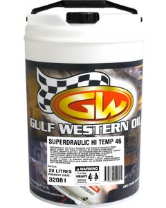 Gulf Western Superdraulic HVI 46 Anti Wear Hydraulic Oil 20L