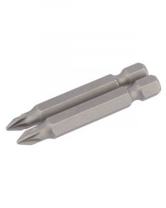 Draper Tools No.1 1/4 Hex. PZ Type Insert Bit 50mm Long X 2