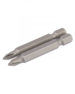 Draper Tools No.1 1/4 Hex. Cross Slot Insert Bit 50mm Long X 2