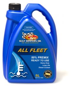 Gulf Western All Fleet Anti Rust Anti Boil HDD 50% Premix Coolant 5L